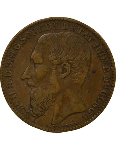 Roi des Belges Léopold II - 2 Francs Argent - 1887 2 francs Argent 1887