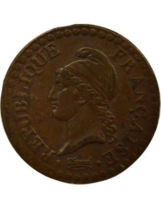 Dupré 1 centime Cuivre An 7 A - Paris 2