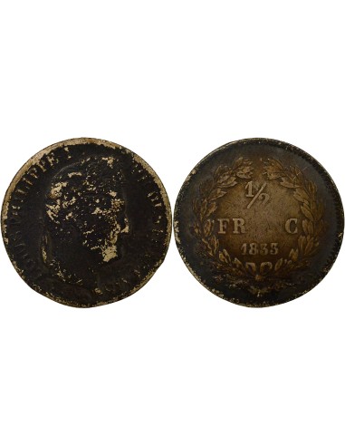 Louis-Philippe Ier Louis-Philip I - 1/2 Silver Franc - 1833 T Nantes 1/2 franc Argent 1833 T Nantes