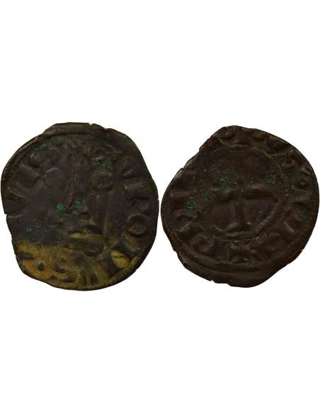 Philippe IV à l'O Rond 1 denier tournois Billon 1280-1310
