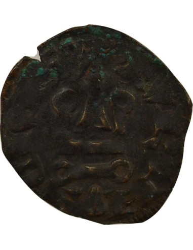 Philippe IV à l'O Rond 1 denier tournois Billon 1280-1310