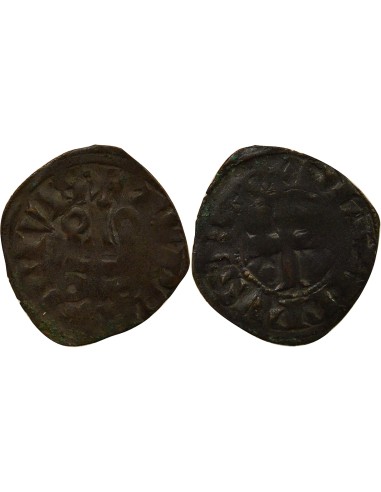 Philippe IV à l'O Rond 1 denier tournois Billon 1280-1310
