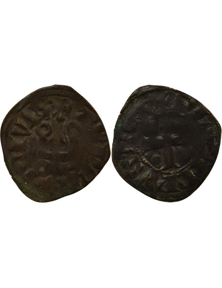 Philippe IV à l'O Rond 1 denier tournois Billon 1280-1310