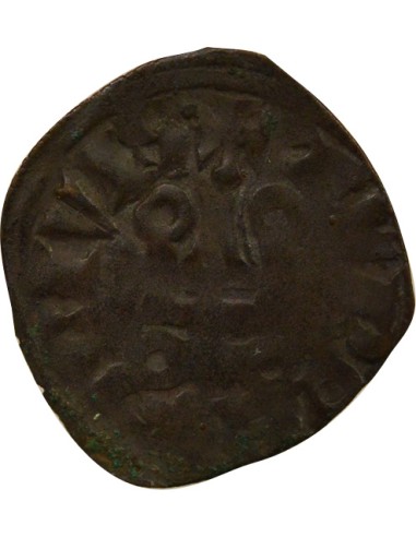 Philippe IV à l'O Rond 1 denier tournois Billon 1280-1310