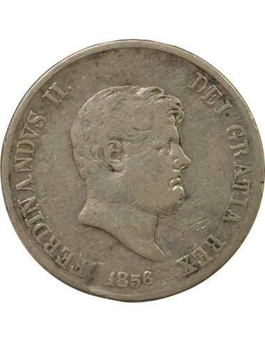 Royaume des Deux-Siciles Ferdinand II des Deux-Siciles 4e Portrait 120 grana Argent 1856 Naples