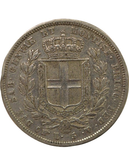 Sardaigne Charles-Albert Charles-Albert - 5 Lire Argent - 1834 P Turin 5 lire Argent 1834 T Turin