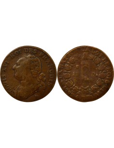 Louis XVI au Faisceau 12 deniers Cuivre 1792 B Rouen