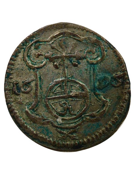 Etats Allemands (Saxe) Auguste II le Fort Frédéric Auguste I - Pfennig Argent - 1696 Dresde 1 pfennig Argent 1696 C Dresden (Sax