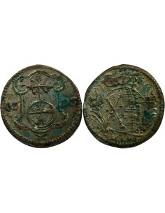 Etats Allemands (Saxe) Auguste II le Fort Frédéric Auguste I - Pfennig Argent - 1696 Dresde 1 pfennig Argent 1696 C Dresden (Sax