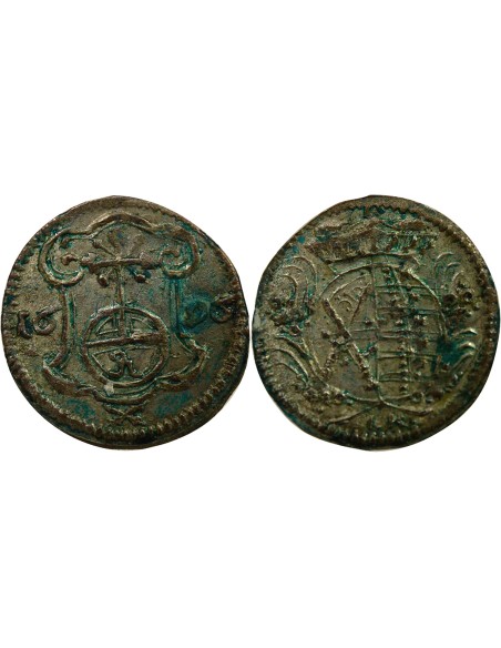 Etats Allemands (Saxe) Auguste II le Fort Frédéric Auguste I - Pfennig Argent - 1696 Dresde 1 pfennig Argent 1696 C Dresden (Sax