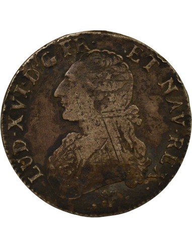 Louis XVI Au Buste Habillé 1 écu Argent 1789 L Bayonne