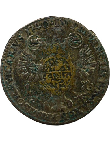 Etats Allemands (Saxe) Auguste III de Pologne Frédéric Auguste II - Groschen Argent - 1740 Dresde 1 groschen Argent 1740 C Dresd