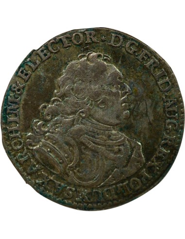 Etats Allemands (Saxe) Auguste III de Pologne Frédéric Auguste II - Groschen Argent - 1740 Dresde 1 groschen Argent 1740 C Dresd