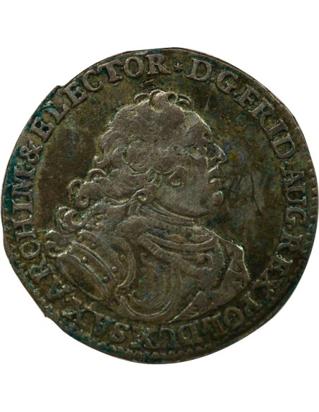 Etats Allemands (Saxe) Auguste III de Pologne Frédéric Auguste II - Groschen Argent - 1740 Dresde 1 groschen Argent 1740 C Dresd