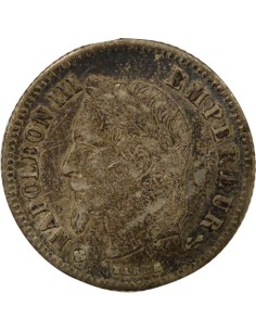 Napoléon III Petit Module 20 centimes Argent 1866 BB Strasbourg 2