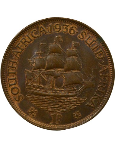 Empereur des Indes George V - Penny - 1936 Pretoria 1 penny Bronze 1936 SA Pretoria