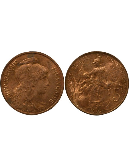 Dupuis 5 centimes Bronze 1907 A Paris