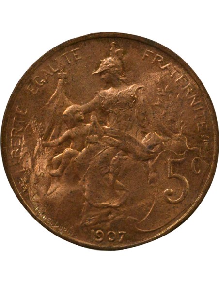 Dupuis 5 centimes Bronze 1907 A Paris