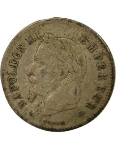 Napoléon III Petit Module 20 centimes Argent 1866 A - Paris 2