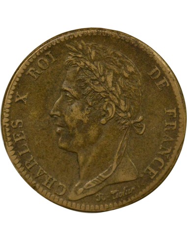 Charles X - 10 Centimes - 1829 A Paris 10 centimes Bronze 1829 A - Paris