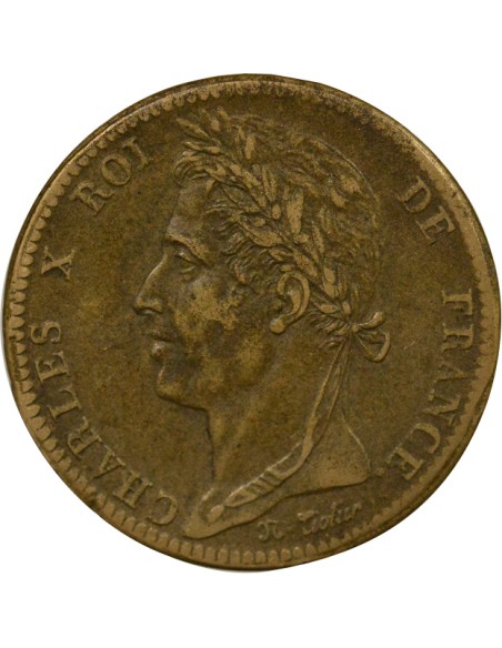 Charles X - 10 Centimes - 1829 A Paris 10 centimes Bronze 1829 A - Paris