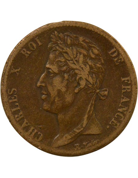 Charles X - 5 Centimes - 1828 A Paris 5 centimes Bronze 1828 A - Paris