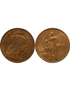 Dupuis 5 centimes Bronze 1907 A Paris