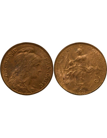 Dupuis 5 centimes Bronze 1907 A Paris