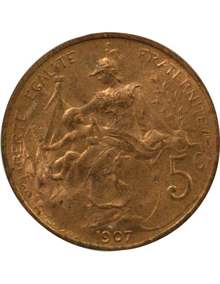 Dupuis 5 centimes Bronze 1907 A Paris