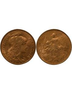 Dupuis 5 centimes Bronze 1907 A Paris