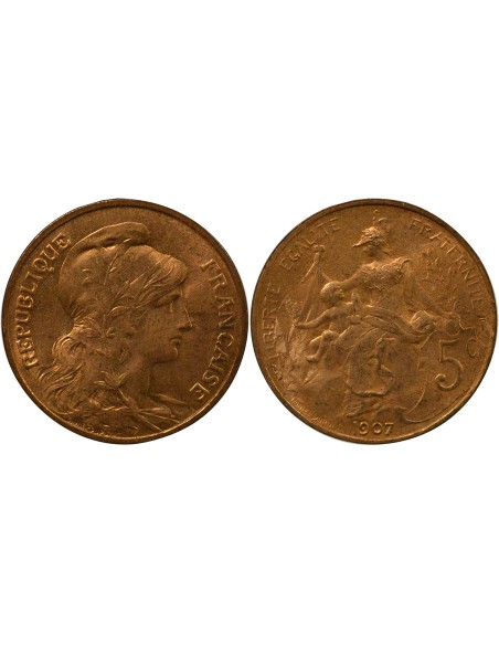 Dupuis 5 centimes Bronze 1907 A Paris