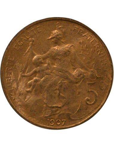 Dupuis 5 centimes Bronze 1907 A Paris