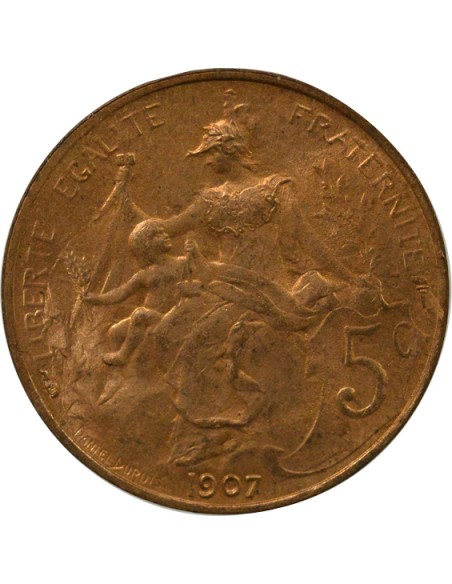 Dupuis 5 centimes Bronze 1907 A Paris
