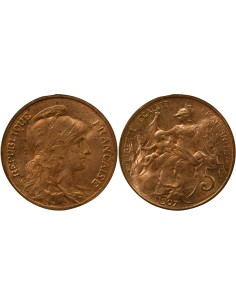 Dupuis 5 centimes Bronze 1907 A Paris