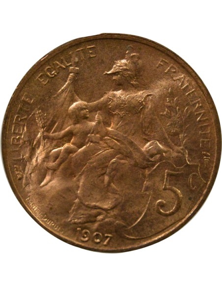 Dupuis 5 centimes Bronze 1907 A Paris