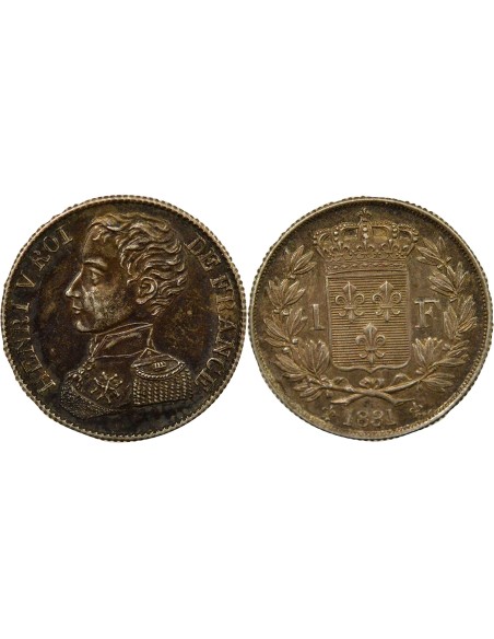 Henri V Henri V - Franc Argent - 1831 1 franc Argent 1831