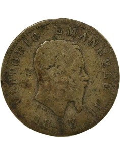 Italie Victor Emmanuel II Victor Emmanuel II - Lire Argent - 1863 M Milan 1 lira Argent 1863 M Milan 2
