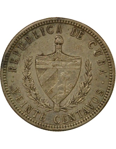 Cuba 20 Centavos Argent - 1915 Philadelphie 20 centavos Argent 1915 Philadelphie
