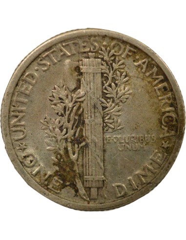 USA Mercury 1 dime Argent 1918 Philadelphie