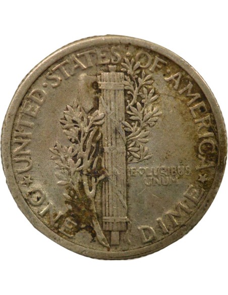 USA Mercury 1 dime Argent 1918 Philadelphie