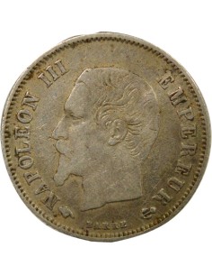 Napoléon III Tête nue 20 centimes Argent 1860 A - Paris 2