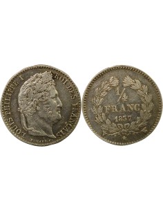 Louis-Philippe Ier Louis-Philippe I - 1/4 Franc Argent - 1837 W Lille 1/4 franc Argent 1837 W Lille