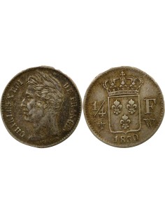Charles X Charles X - 1/4 Franc Argent - 1830 W Lille 1/4 franc Argent 1830 W Lille
