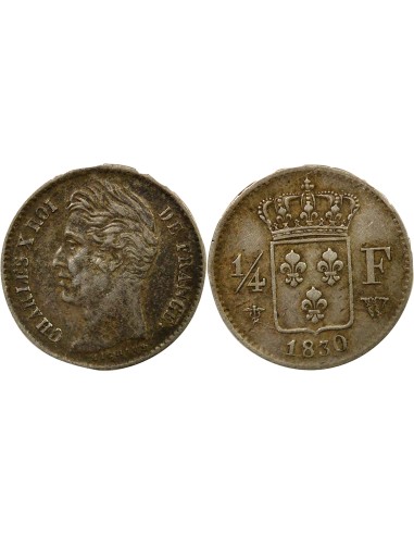 Charles X Charles X - 1/4 Franc Argent - 1830 W Lille 1/4 franc Argent 1830 W Lille