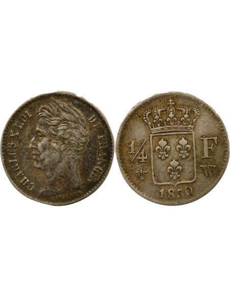 Charles X Charles X - 1/4 Franc Argent - 1830 W Lille 1/4 franc Argent 1830 W Lille