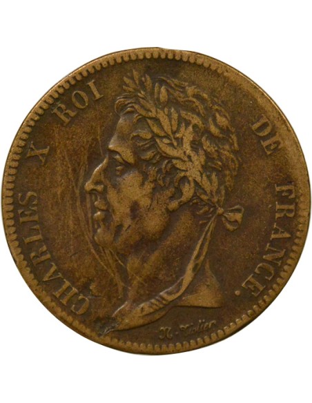 Charles X - 5 Centimes - 1828 A Paris 5 centimes Bronze 1828 A - Paris