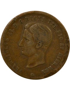 Royaume des Deux-Siciles François II des Deux Siciles François II - 2 Tornesi - 1859 2 tornesi Cuivre 1859 2