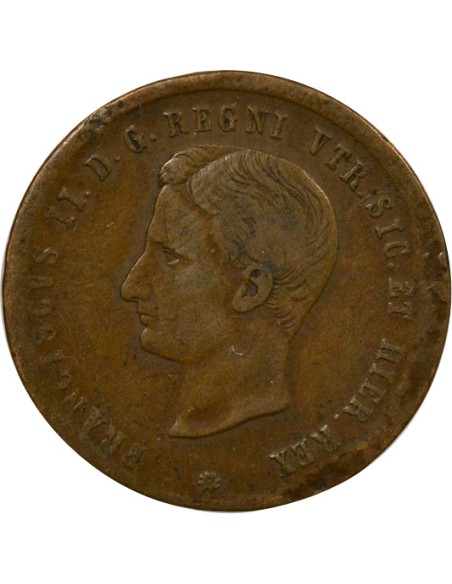 Royaume des Deux-Siciles François II des Deux Siciles François II - 2 Tornesi - 1859 2 tornesi Cuivre 1859
