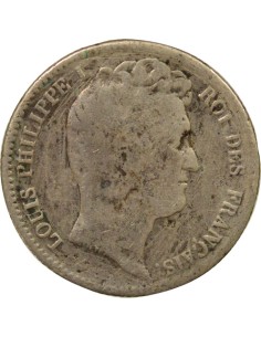 Louis-Philippe Ier Tête nue 1 franc Argent 1831 B Rouen 2