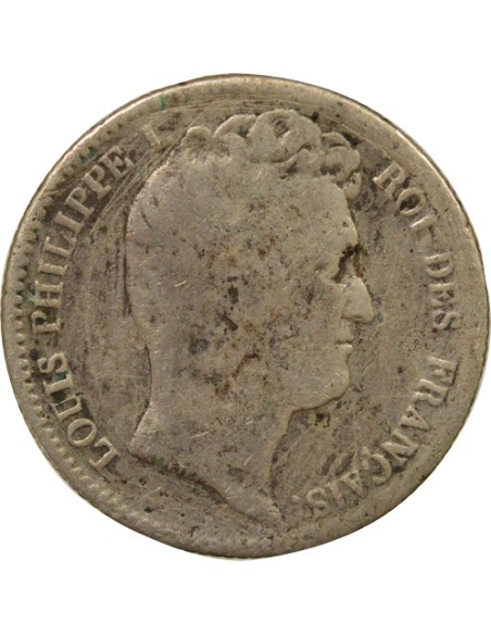 Louis-Philippe Ier Tête nue 1 franc Argent 1831 B Rouen